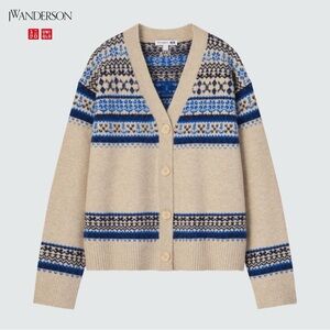 Uniqlo & JW Anderson souffle yarn Sweater cardigan
